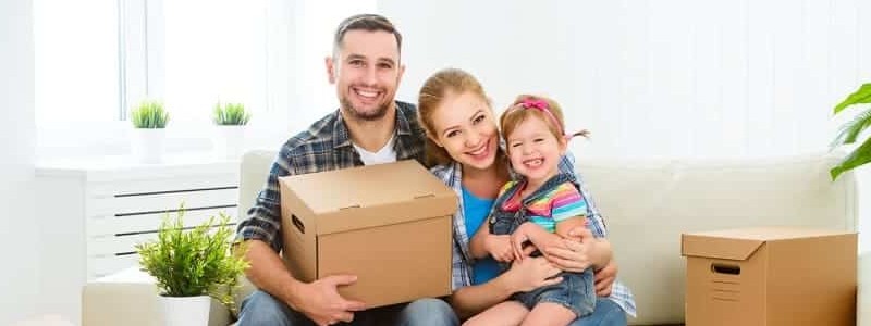 family preparing to relocate their house