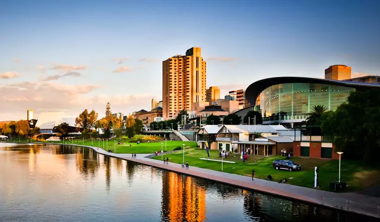 beautiful view of adelaide city