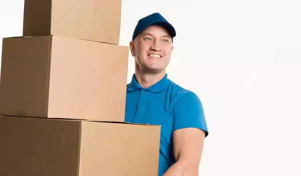 young professional mover during a moving journey